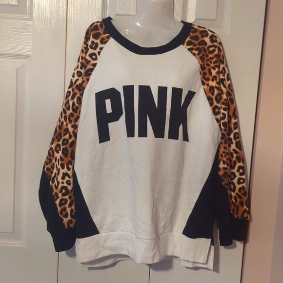 VS Pink leopard sweatshirt - Picture 1 of 4